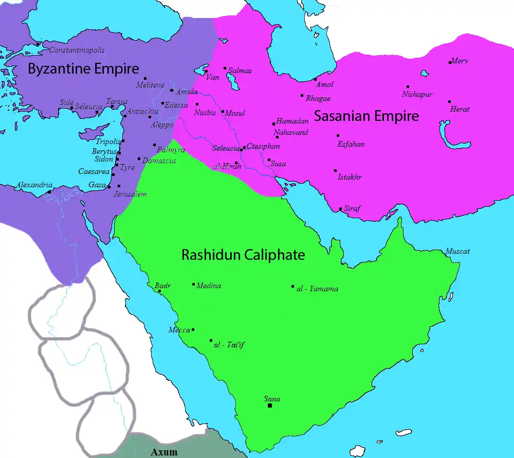 وضعیت امپراتوری ساسانی و اعراب قبل از حمله اعراب به ایران
