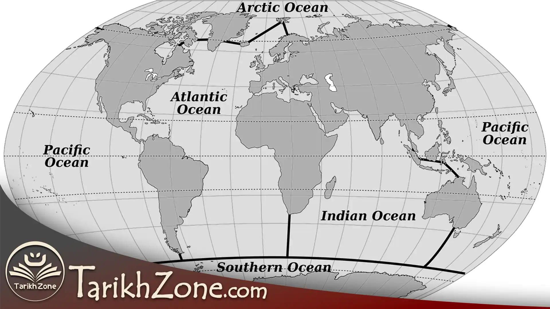 نام اقیانوس های جهان
